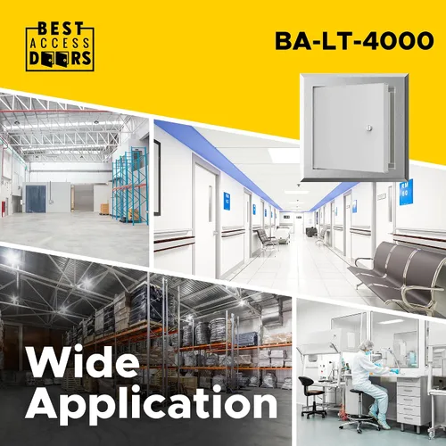 Vista 7 de Best AMZ-BA-LT-4000 - Puerta de acceso de aluminio aislada de 30 x 30 pulgadas, panel de acceso exterior ligero con junta de neopreno, resistente a