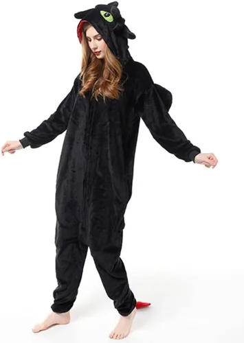 Vista 6 de Costume Bay Pijama de animal Kigirumi para mujeres y hombres adultos, unisex, ropa de dormir para Halloween, cosplay, disfraz de una sola pieza