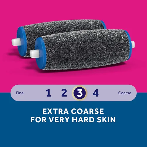 Vista 5 de Amopé Pedi Perfect - Removedor eléctrico de callos para pies con cristales de diamante, elimina la piel dura y muerta, extra gruesa para pieles muy