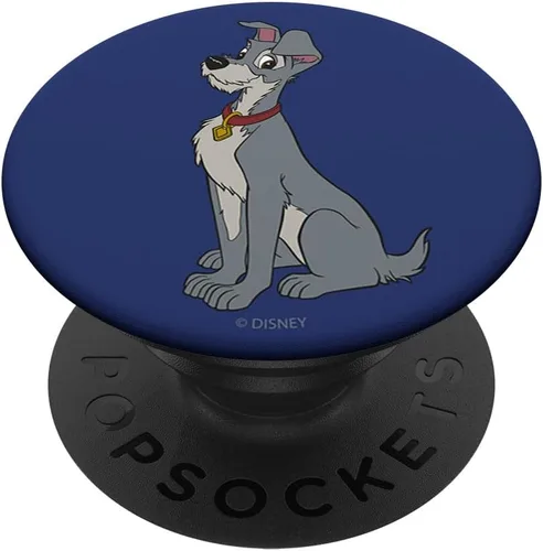 Vista 6 de Disney Señora y el vagabundo retrato azul PopSockets MagSafe PopGrip para iPhone