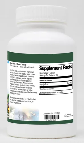Vista 2 de Aguaje Fruta - 450 mg (100 Cápsulas, ZIN: 518826) - Paquete de 3
