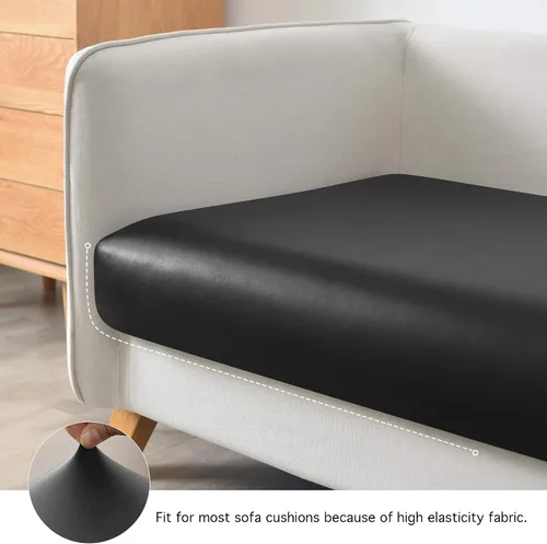 Vista 5 de Yates Home Funda de cojín de piel sintética para sofá, impermeable, elástica, para asiento de caravana, sofá biplaza, protector de muebles, funda