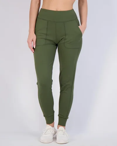 Vista 2 de Paquete de 3 pantalones deportivos con bolsillos para mujer, cintura alta, para entrenamiento, yoga, pantalones de descanso (disponibles en Plus)