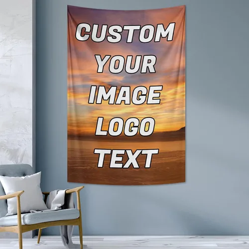 Vista 9 de kioskbanks Tapiz personalizado con foto para dormitorio, tapiz de pared personalizado con tu propia imagen, telón de fondo para decoración del hogar