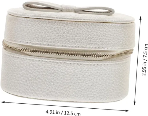 Vista 9 de Holibanna Caja de almacenamiento de joyería de 3 piezas de joyería de mujer pequeña caja de viaje niña joyería regalos personalizados para mujeres