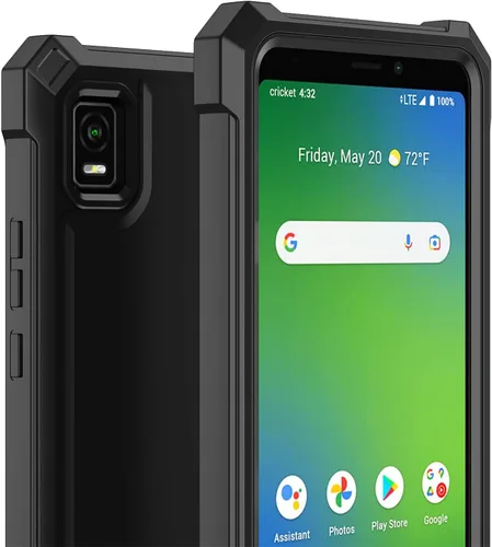 Vista 8 de Ailiber Funda para AT&T Calypso 3 (U328AA), ATT Calypso 3 con protector de pantalla de vidrio templado, protección de estructura de doble capa, a