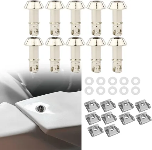 Vista 11 de Xitomer 17mm Universales Tornillos de Liberación Rápida/Pernos de Carenado/Espárragos/Con Clips de Separación de 1/4 de Vuelta Rápida Compatibles