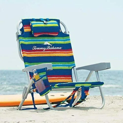 Vista 4 de Tommy Bahama 2016 Silla Mochila Hielera con Bolsa para Almacenamiento y Barra de Toalla