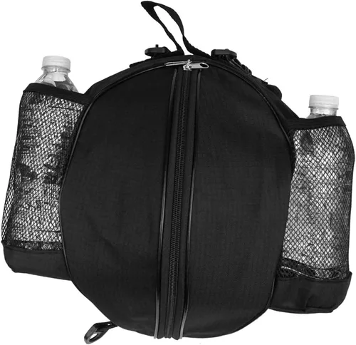 Vista 3 de Tamaño 7 (29.5") Bolsa de baloncesto para pelota de fútbol, fútbol, voleibol, softbol, bolsa de deportes con soporte para bolsa de bola+correa