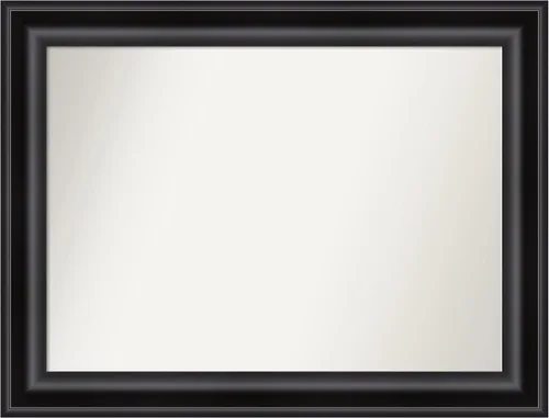 Vista 286 de Amanti Art Espejo personalizado, espejo de baño negro puente, espejo de pared o espejo de tocador de baño sobre el fregadero (26 x 26 pulgadas)