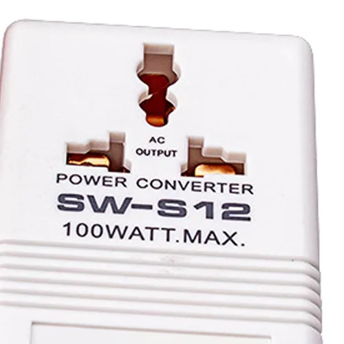 Vista 8 de Walfront Convertidor de corriente de 50 W, convertidor de voltaje de 2 canales AC110V/120V a 220V/240V, adaptador de viaje elevador y descendente