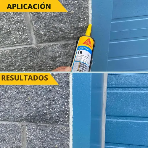 Vista 3 de Kit Sikaflex 1a - Sellador de poliuretano de un componente, flexible, sin goteo, para superficies verticales y horizontales de hormigón