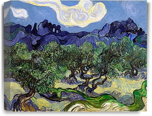 Vista 85 de IPIC - Campo de trigo con cuervos, reproducción artística de Vincent Van Gogh. Lienzo de giclée para decoración del hogar 10#F (20 x 16)