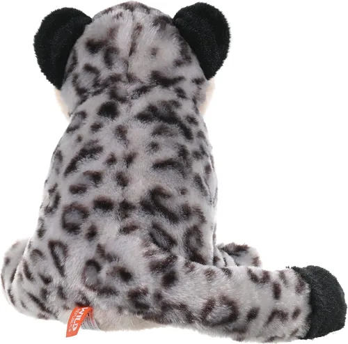 Vista 3 de Wild Republic Leopardo de la nieve, Cuddlekins, animal de peluche, 12 pulgadas, regalo para niños, juguete de peluche, relleno es botellas de agua