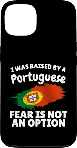 Vista 7 de I was Raised by a Portuguese Portugal Flag Gift Son Daughter Case for iPhone 16