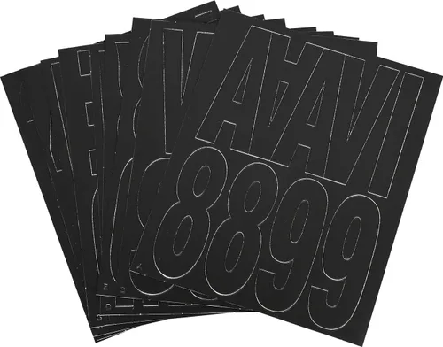 Vista 2 de The Hillman Group - Juego de letras y números troquelados de 1 pulgada, 847015