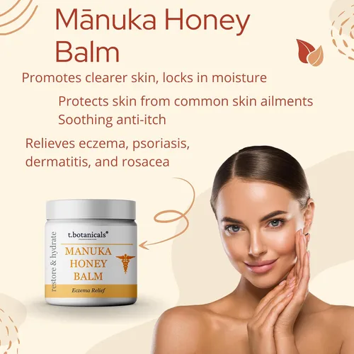 Vista 3 de Bálsamo calmante para la piel de miel de manuka para piel seca y con picazón