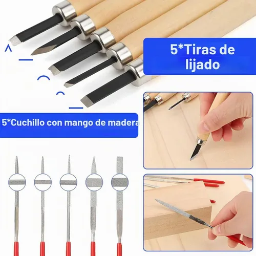 Vista 4 de Kit de herramientas Gundam, kit de herramientas de modelo profesional de 103 piezas para Gundam, herramientas de modelado para modelos de plástico