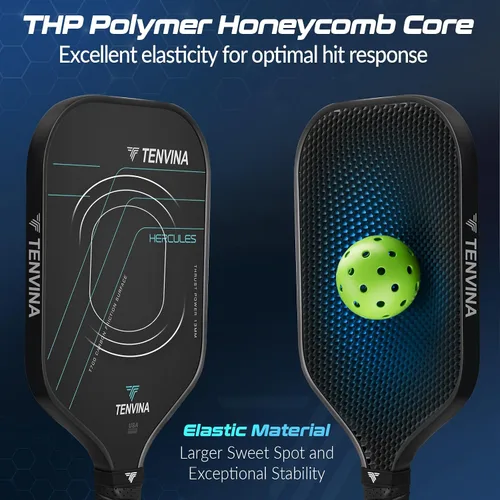 Vista 3 de TENVINA Pickleball Paddles, Multi-Layer T700SC Textured Carbon Fiber Pickleball Paddle, Pickle Ball Paddle with Strong Spin & Power Surface, 4-Types