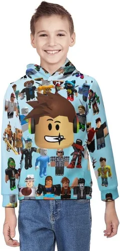 Vista 3 de Dhucqze Sudaderas con capucha para niños, sudaderas con capucha para niñas, suéter de manga larga 3D con capucha