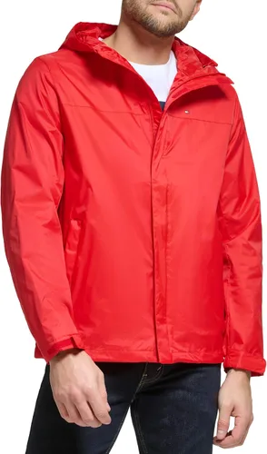 Vista 38 de Tommy Hilfiger Chaqueta impermeable con capucha, transpirable, ligera, para hombre