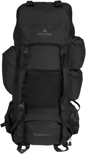 Vista 17 de Teton Explorer 75L Mochila con marco interno para senderismo, camping, mochileros, cubierta de lluvia incluida