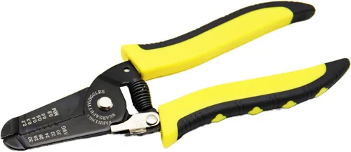 Vista 8 de TMAX 8-20 AWG Herramienta profesional para engarzar cables, cortador de alambre, crimpadora de cables, pelacables, herramientas de cableado