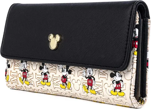 Vista 3 de Loungefly Disney Mickey Mouse Hardware - Cartera de piel sintética