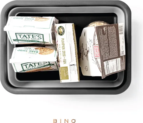 Vista 4 de BINO Lavabo plegable – Gris Tina portátil Cocina Camping Fregadero Artículos esenciales para el hogar Viaje de bebé Plato plegable
