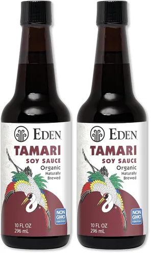 Vista 9 de Eden Salsa de soja orgánica Tamari, fermentada naturalmente a partir de soja sin OMG de EE. UU., sin gluten, 10 onzas