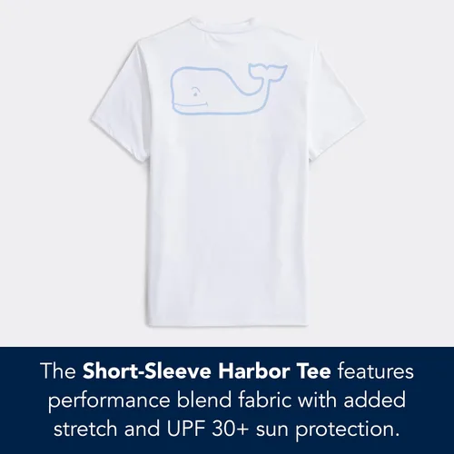 Vista 2 de vineyard vines Camiseta de manga corta Whale Harbor para hombre