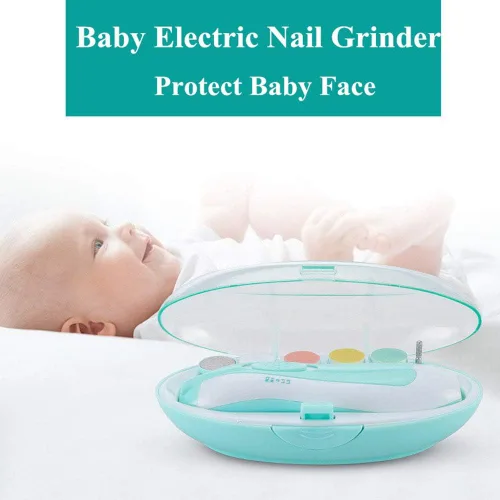 Vista 5 de Limpiador de uñas para bebés – Kit de cortaúñas eléctrico seguro – recortador de uñas para recién nacido o para niños y niñas de los pies – funciona