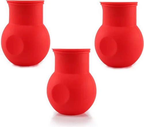 Vista 12 de 6 piezas de silicona Chocolate Melting Pot, 2verde, 2rojo, 2 negro