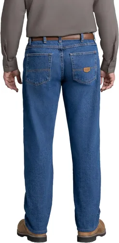 Vista 2 de Red Kap – Pantalones de jean de ajuste relajado para hombre Stonewash