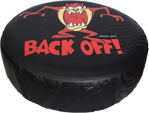 Vista 6 de Cubierta de rueda de repuesto, de piel de PVC, impermeable, a prueba de polvo, con bandera estadounidense, para Jeep Liberty Wrangler Rv Backoff
