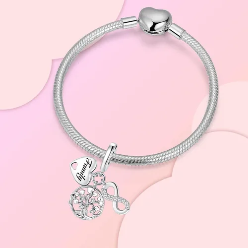 Vista 238 de Dije de girasol con diseño de estrella y luna y elefante para pulsera, collar de plata de ley 925, dijes de corazón de amor para mujer, regalo