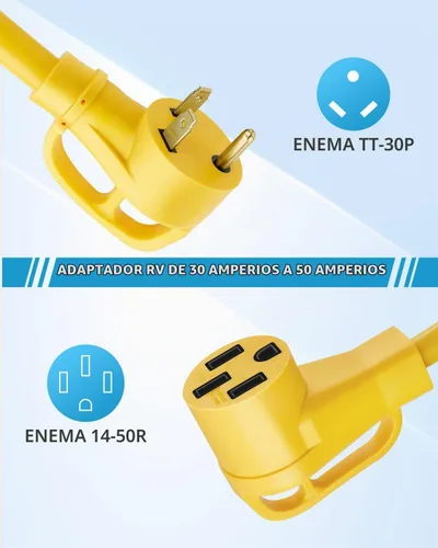 Vista 2 de Kohree Adaptador RV de 30 amperios a 50 amperios
