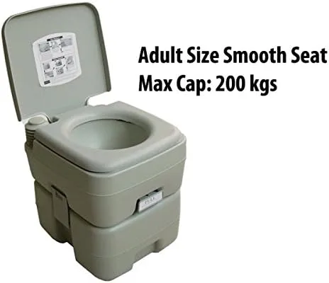 Vista 9 de Inodoro de ahorro de agua de 20L Inodoro Flush Viaje Camping al aire libre/interior Orinal Inodoro Desmontable