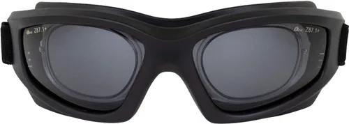 Vista 4 de Birdz 3 pares de gafas Flyer Extreme Sports Construcción Super Seal Gafas de seguridad – Lentes transparentes, ahumadas y amarillas con adaptador Rx