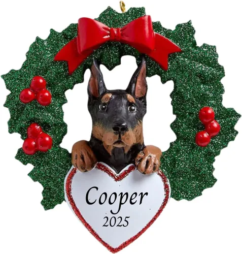 Vista 16 de Adornos personalizados para árbol de Navidad 2025 para mascotas, Chihuahua con corona, recuerdo para los amantes de los perros de los cachorros