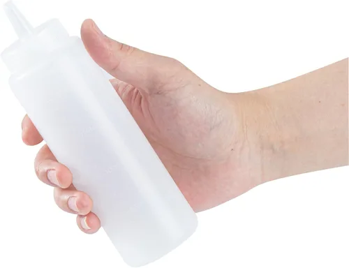Vista 11 de Restaurantware - Botella Exprimible de Condimentos de 8 Onzas, 1 Botella Exprimible de Plástico con Tapa - Punta Dispensadora de Precisión