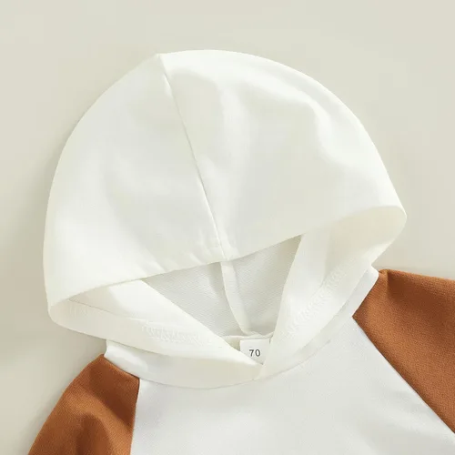 Vista 2 de Engofs Sudadera de manga larga con capucha para bebé recién nacido, 0, 3, 6, 12, 18 meses, ropa de otoño e invierno