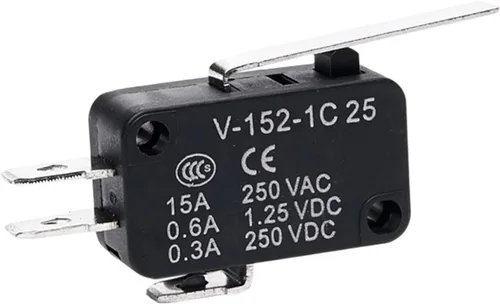 Vista 8 de HEXEH Interruptor de límite Micro Interruptores de viaje de límite de contacto plateado autorreset momentáneo V-15 V-151 V-152 V-153 V-154 V-155