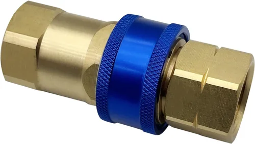 Vista 7 de A75 Conexión de desconexión rápida, 3/4 de pulgada, apagado térmico automático, conectar el aparato de gas, (2 piezas)