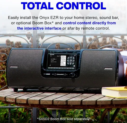 Vista 7 de SiriusXM SXEZR1H1 Onyx EZR Radio Satelital con Kit para el Hogar - Escucha SiriusXM en tu Sistema de Audio Doméstico o Altavoces Alimentados