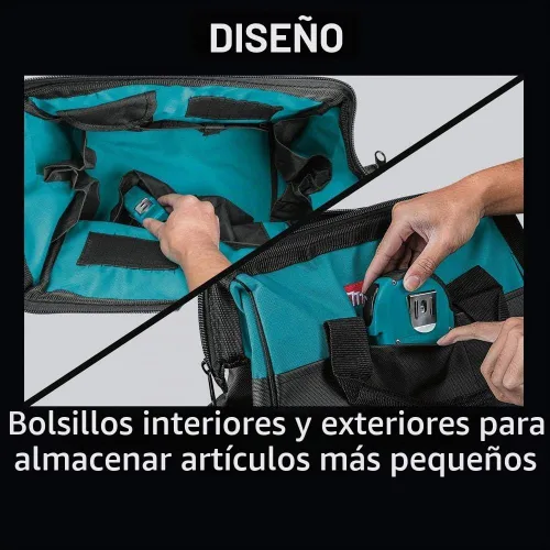 Vista 5 de Makita Bolsa de herramientas para contratistas de alta resistencia de 14