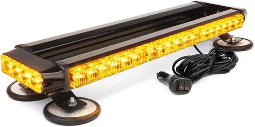 Vista 8 de Xprite Barra de Luces Estroboscópicas Intermitentes LED COB Ámbar para Techo de Doble Cara de 21" de Alta Visibilidad Luces de Baliza de Advertencia