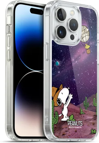 Vista 135 de Head Case Designs Funda de gel con licencia oficial de Peanuts Nebula Cactus Needles Snoopy Space Cowboy [protección de grado militar] compatible