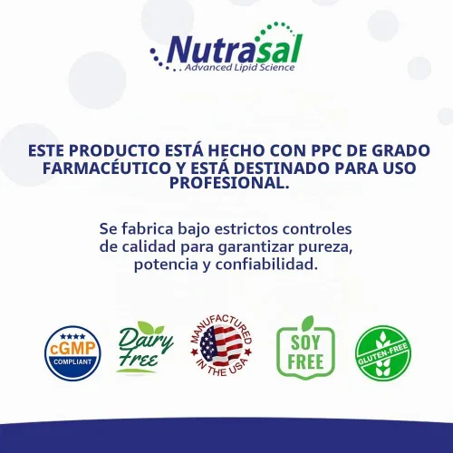 Vista 6 de Nutrasal PhosChol PPC Polienil FosfatidilColina Suplemento de colina 3000mg Líquido 16 oz
