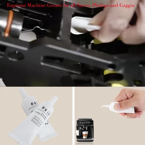 Vista 5 de Grasa para máquina de café expreso, grasa de silicona, lubricante para máquina de café, tubo de 0.18 oz para todas las máquinas Sa eco, Ph illips